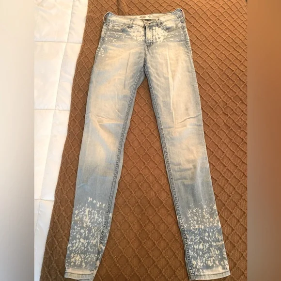 Hollister High Waisted Super Skinny Jeans Size 0R - Picture 2 of 5
